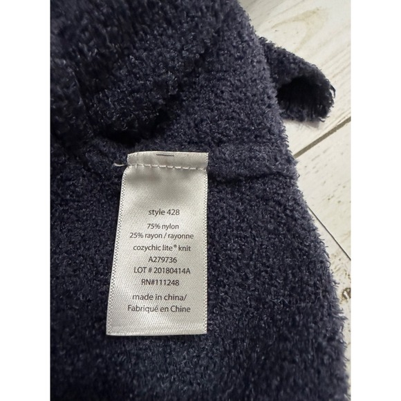 Barefoot Dreams‎ Essential long Cardigan Bamoo Chic lite Navy Style 428 XL Cozy - Picture 7 of 7